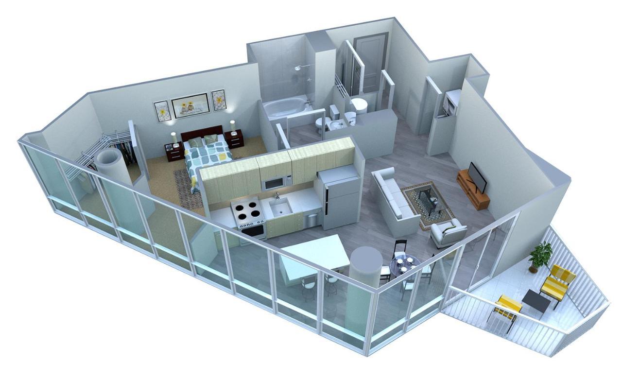 Placemakr Premier Sobro Nashville Eksteriør bilde A 3D floor plan of a typical apartment